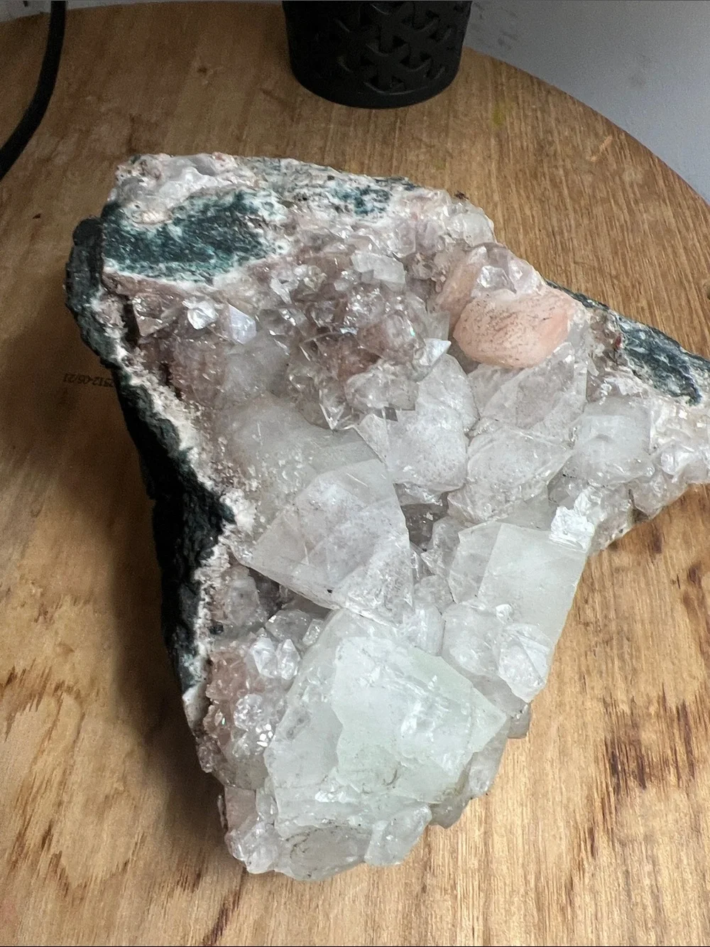 Statement Apophyllite Crystal multicolored w Stillbite inclusions & more 2578g - Picture 11 of 17